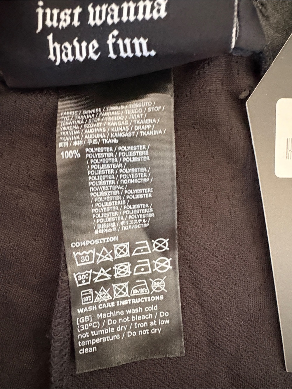 V - #KS313 - NWT Killstar Black and Gray Distressed Leggings 3XL - Picture 5 of 5